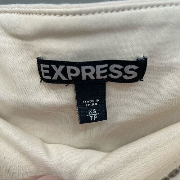 Express Aztec Western Sequin Peach Multicolor Lined Mini Skirt Women’s Size XS - Picture 3 of 6